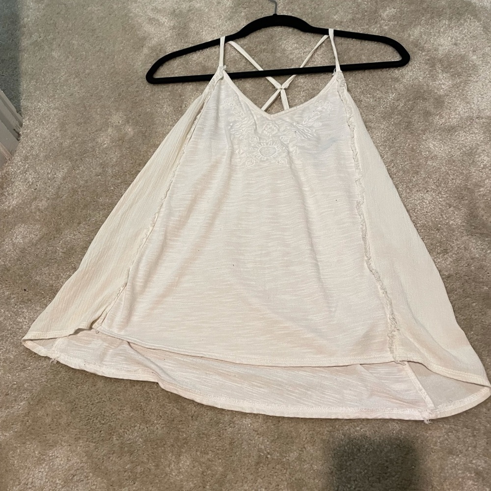 Hollister Embroidered Tank Top